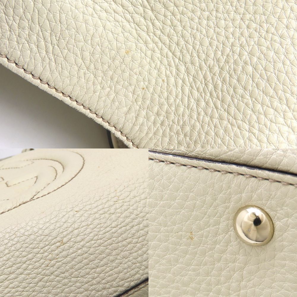 GUCCI Ivory Leather Bag - Picture 5 of 10